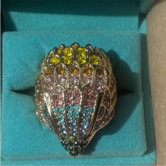 Kurt Geiger Multicolor Shell Ring - Picture 4 of 5